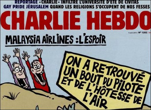 Το προκλητικό εξώφυλλο του Charlie Hebdo για το μοιραίο Boeing – ΦΩΤΟ
