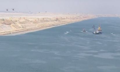 Live τα εντυπωσιακά εγκαίνια της διώρυγας του Σουέζ