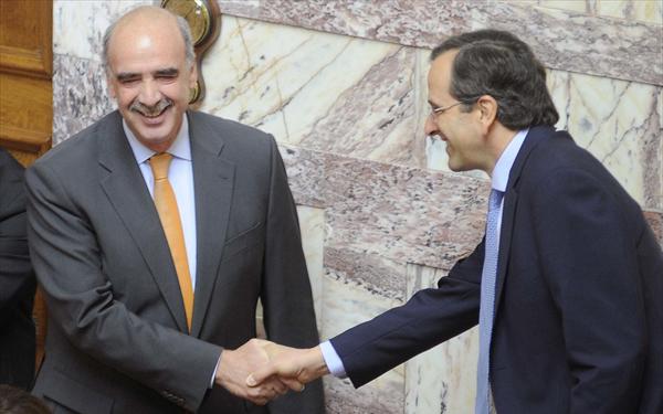 Συνάντηση Μεϊμαράκη – Σαμαρά στη βουλή