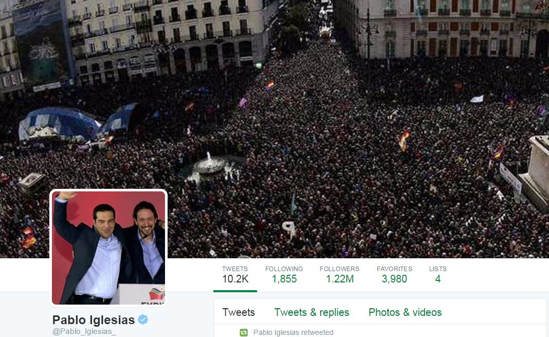 Ιγκλέσιας-Τσίπρας ξανά μαζί στο twitter – ΦΩΤΟ