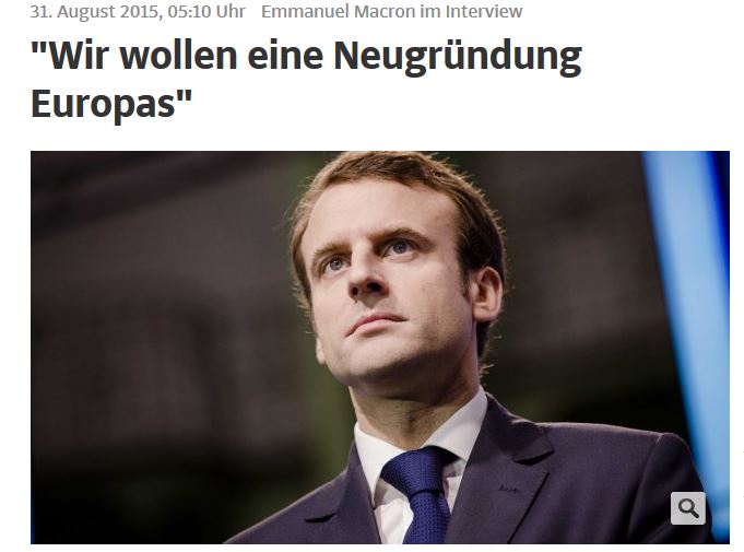 Μακρόν: Δεν μπορεί να υπάρξει νομισματική ένωση χωρίς εξίσωση των δημοσιονομικών