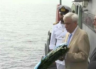 Στεφάνι κατέθεσε ο Πρόεδρος της Δημοκρατίας