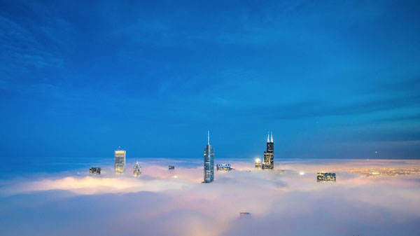 Οι ουρανοξύστες του Σικάγο στην… ομίχλη – ΦΩΤΟ