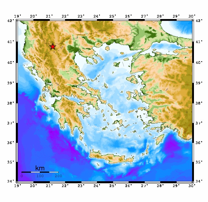 Ασθενής σεισμική δόνηση στη Φλώρινα