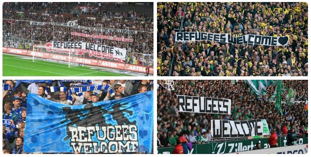 “Πρόσφυγες καλοδεχούμενοι” στα γήπεδα στη Γερμανία