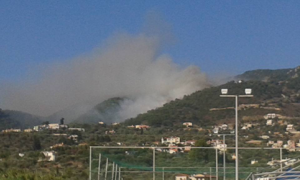 Πυρκαγιά στη Μυτιλήνη – ΦΩΤΟ