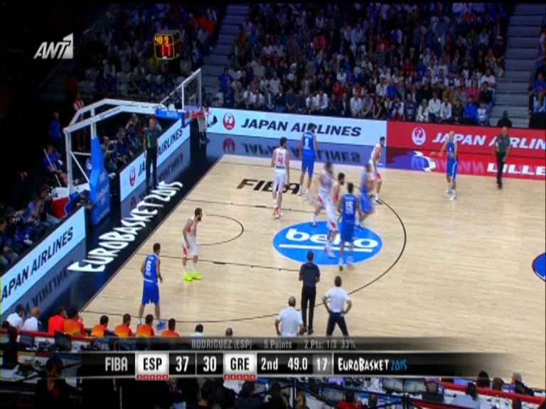 Ισπανία – Ελλάδα 39-32 (ΗΜ.)