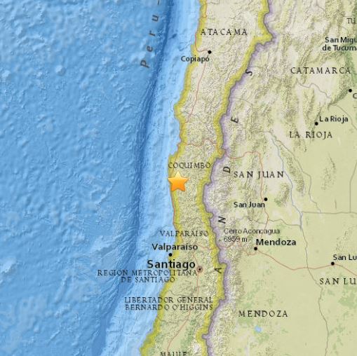 Σεισμός 6,2 ρίχτερ στη Χιλή
