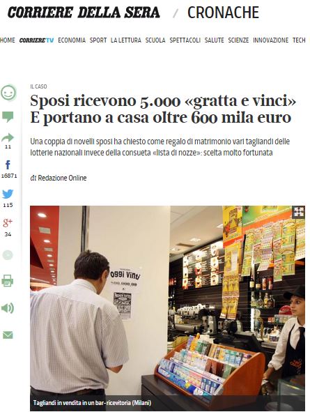 “Κέρδισαν” ως γαμήλιο δώρο… 650.000 ευρώ!