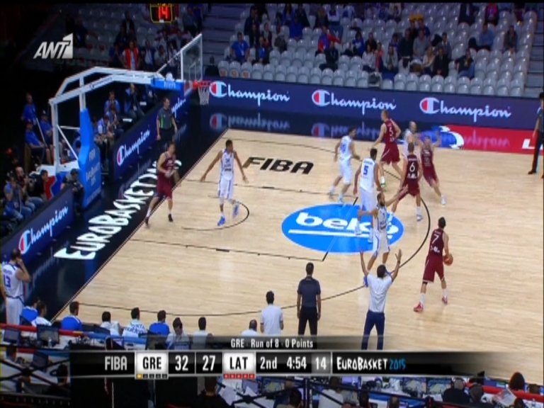 Ελλάδα – Λετονία 37-44 (ΗΜ.)