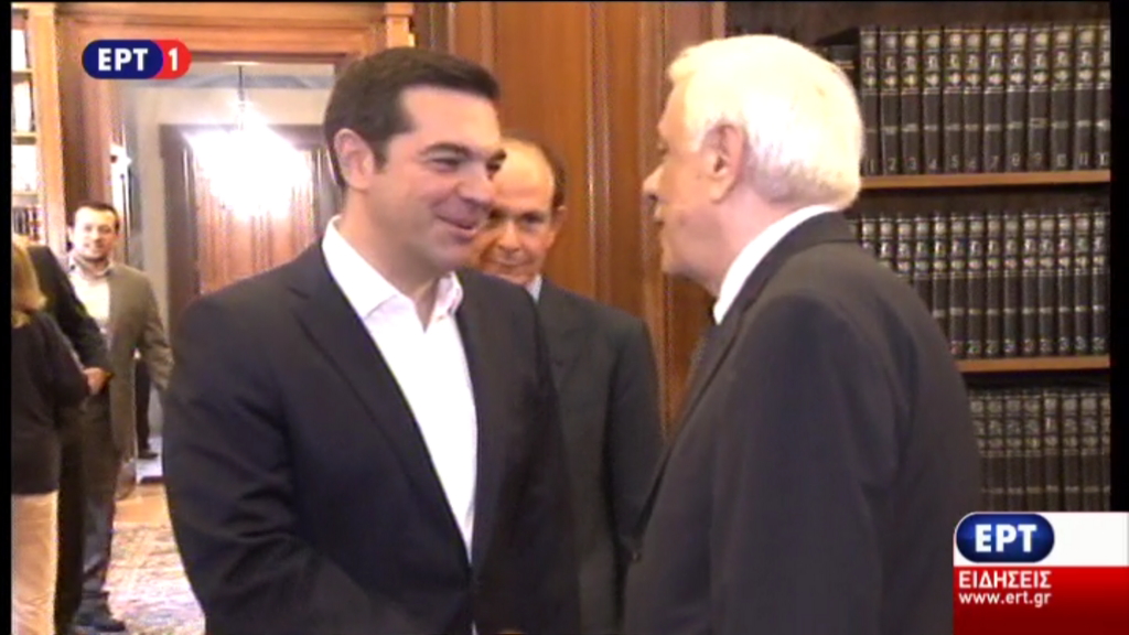 Εντολή σχηματισμού κυβέρνησης έλαβε ο Τσίπρας – Ο διάλογος με τον Παυλόπουλο – ΒΙΝΤΕΟ