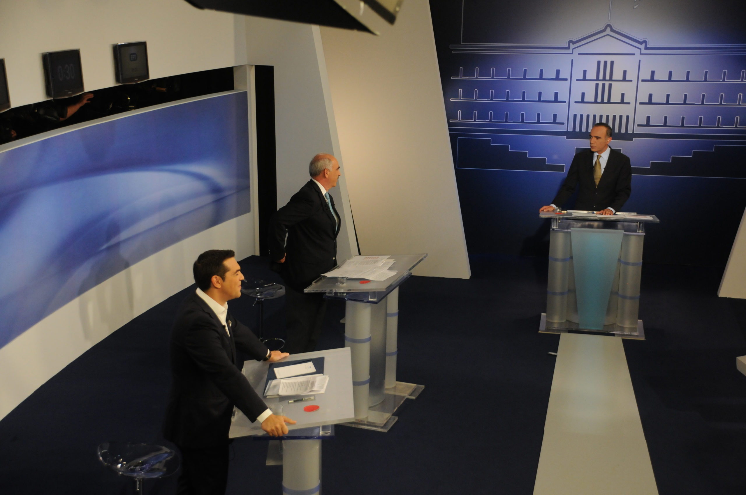 Tα στιγμιότυπα που ξεχώρισαν στο debate – BINTEO