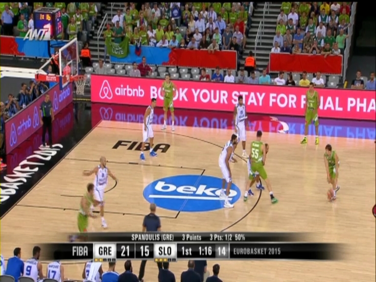 Ελλάδα – Σλοβενία 23-17 (10′)