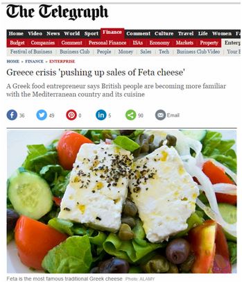 Telegraph: H ελληνική φέτα κάνει θραύση στην Αγγλία εν μέσω κρίσης