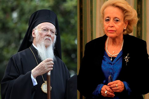 Συνάντηση της πρωθυπουργού με τον Οικουμενικό Πατριάρχη στη Χίο