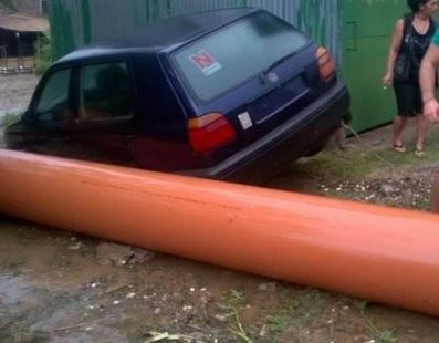 Προβλήματα στη Χαλκιδική από τη νεροποντή – ΦΩΤΟ