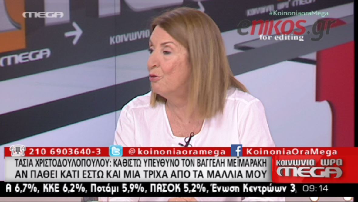 Χριστοδουλοπούλου για Μεϊμαράκη: Τον καθιστώ υπεύθυνο αν μου συμβεί οτιδήποτε – BINTEO