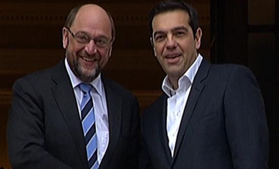Συνάντηση Σουλτς – Τσίπρα στις Βρυξέλλες