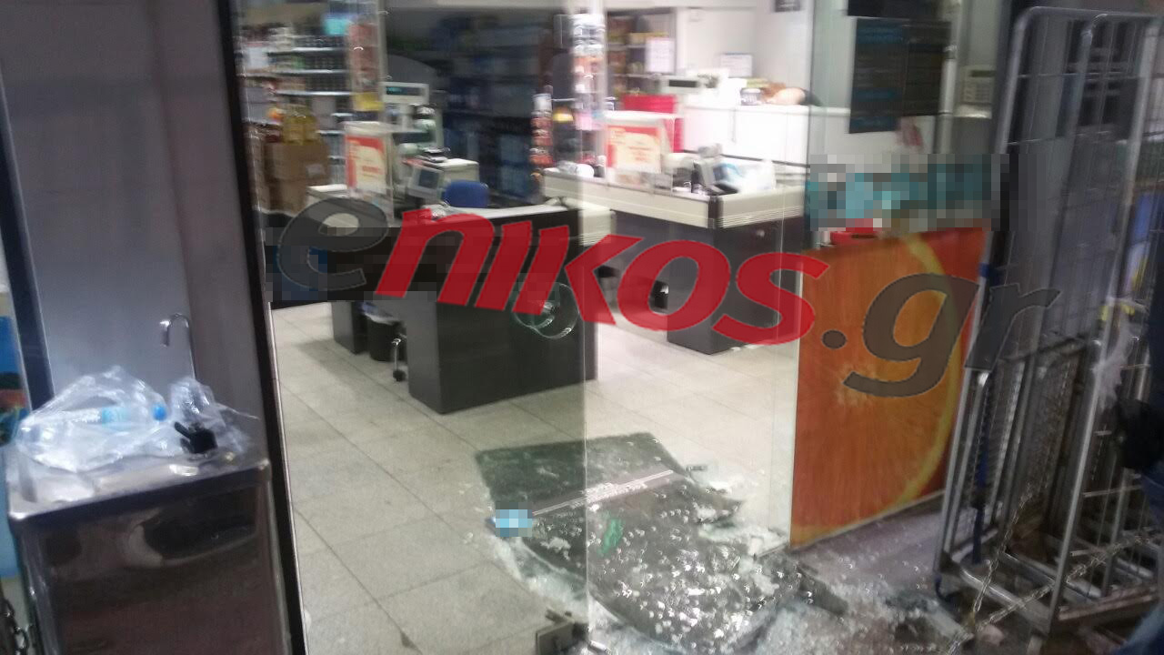 Φθορές σε σούπερ μάρκετ στο Κερατσίνι – ΦΩΤΟ – ΤΩΡΑ