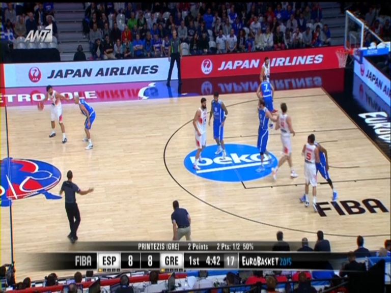 Ισπανία – Ελλάδα 14-14 (10′)