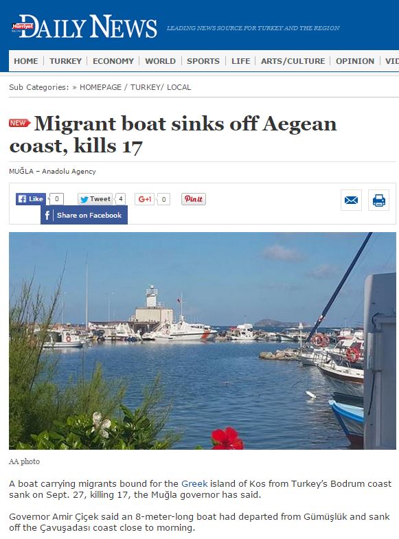 Νέο ναυάγιο με 17 νεκρούς μετανάστες στα τουρκικά παράλια