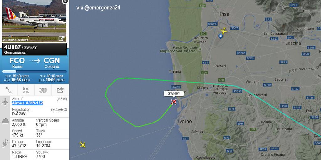 Αναγκαστική προσγείωση αεροσκάφους της Germanwings