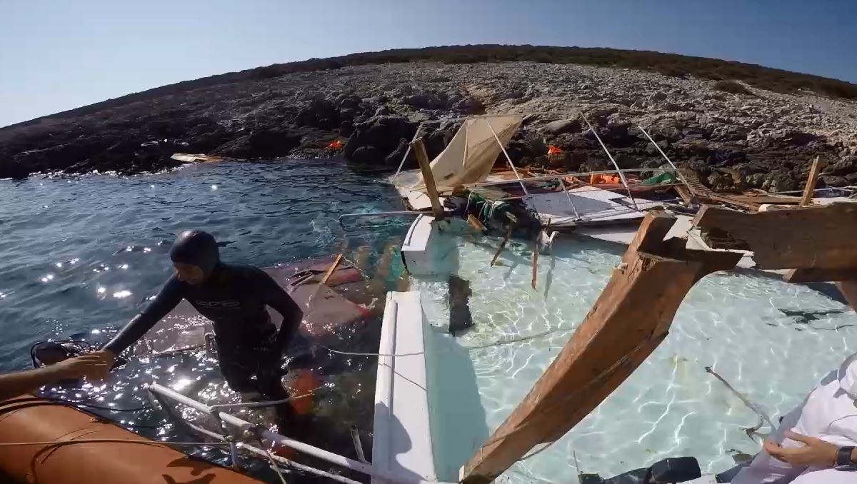 Στη δημοσιότητα ΒΙΝΤΕΟ από το ναυάγιο στο Φαρμακονήσι