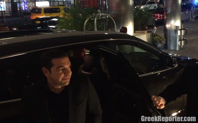 Τα πρώτα πλάνα από την άφιξη του Αλέξη Τσίπρα στη Νέα Υόρκη – ΒΙΝΤΕΟ