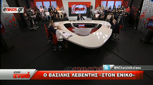 Ο Βασίλης Λεβέντης «στον ενικό» με τον Νίκο Χατζηνικολάου