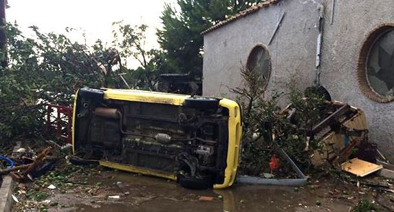 Εικόνες καταστροφής από ανεμοστρόβιλο στη Λακωνία – ΦΩΤΟ
