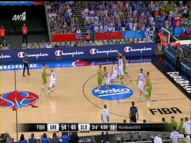 Ελλάδα – Σλοβενία 62-53 (30′)