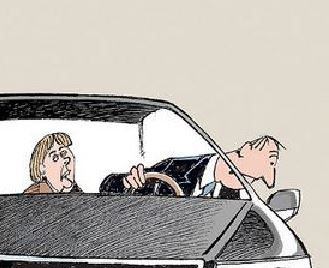 Ειρωνικό σκίτσο των NYT με την Ελλάδα να ζητά τα…ρέστα από τη Γερμανία