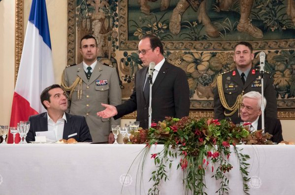 Το tweet του Τσίπρα για το δείπνο με τον Φρανσουά Ολάντ – ΦΩΤΟ