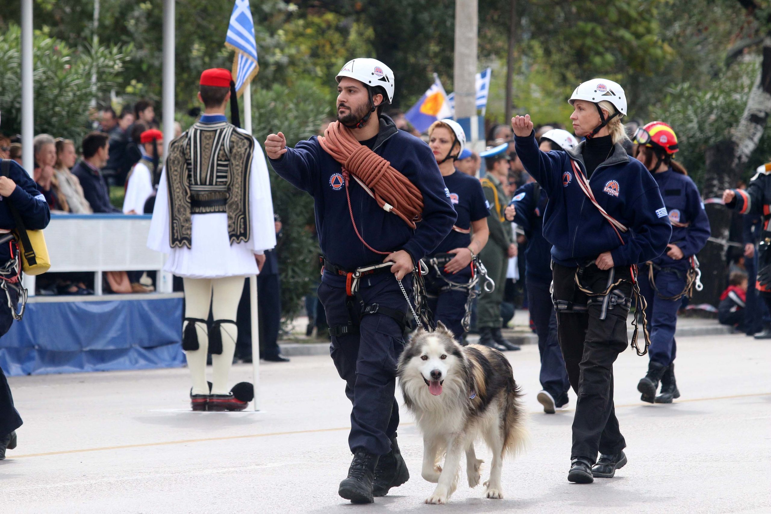 Ο σκύλος που έκλεψε την παράσταση στην παρέλαση της Θεσσαλονίκης – ΦΩΤΟ