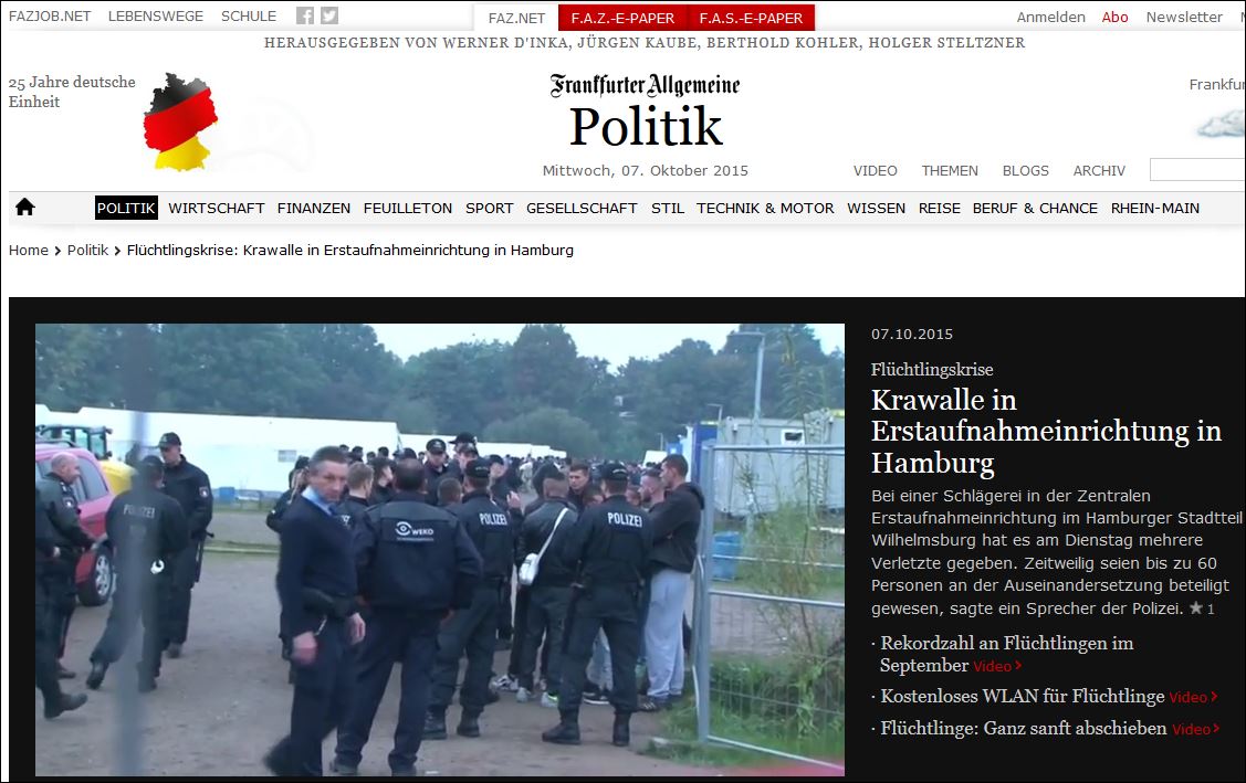 Επεισόδια μεταξύ προσφύγων σε κέντρα υποδοχής στη Γερμανία