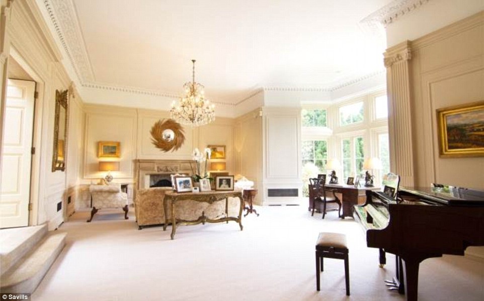 Luxury surroundings: The six bedroom house, which dates back to 1640, boasts sumptuous interiors and plenty of period features