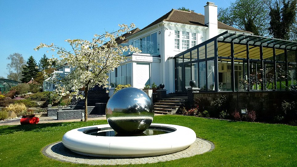 Geller's water feature: The generous grounds also include a stretch of The Thames belonging to Sonning Court, plus privately owned river moorings