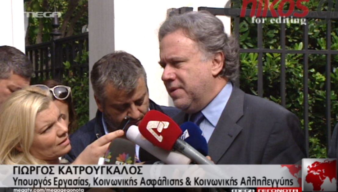Κατρούγκαλος: Δεν συζητήθηκε το ασφαλιστικό – ΒΙΝΤΕΟ