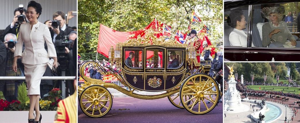 Η εντυπωσιακή υποδοχή της βασίλισσας Ελισάβετ στον πρόεδρο της Κίνας – ΦΩΤΟ