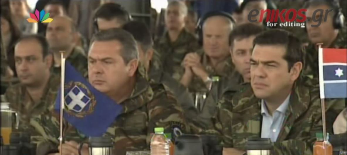 Ο Τσίπρας με… παραλλαγή παρακολούθησε την άσκηση “Παρμενίων 2015” – ΒΙΝΤΕΟ