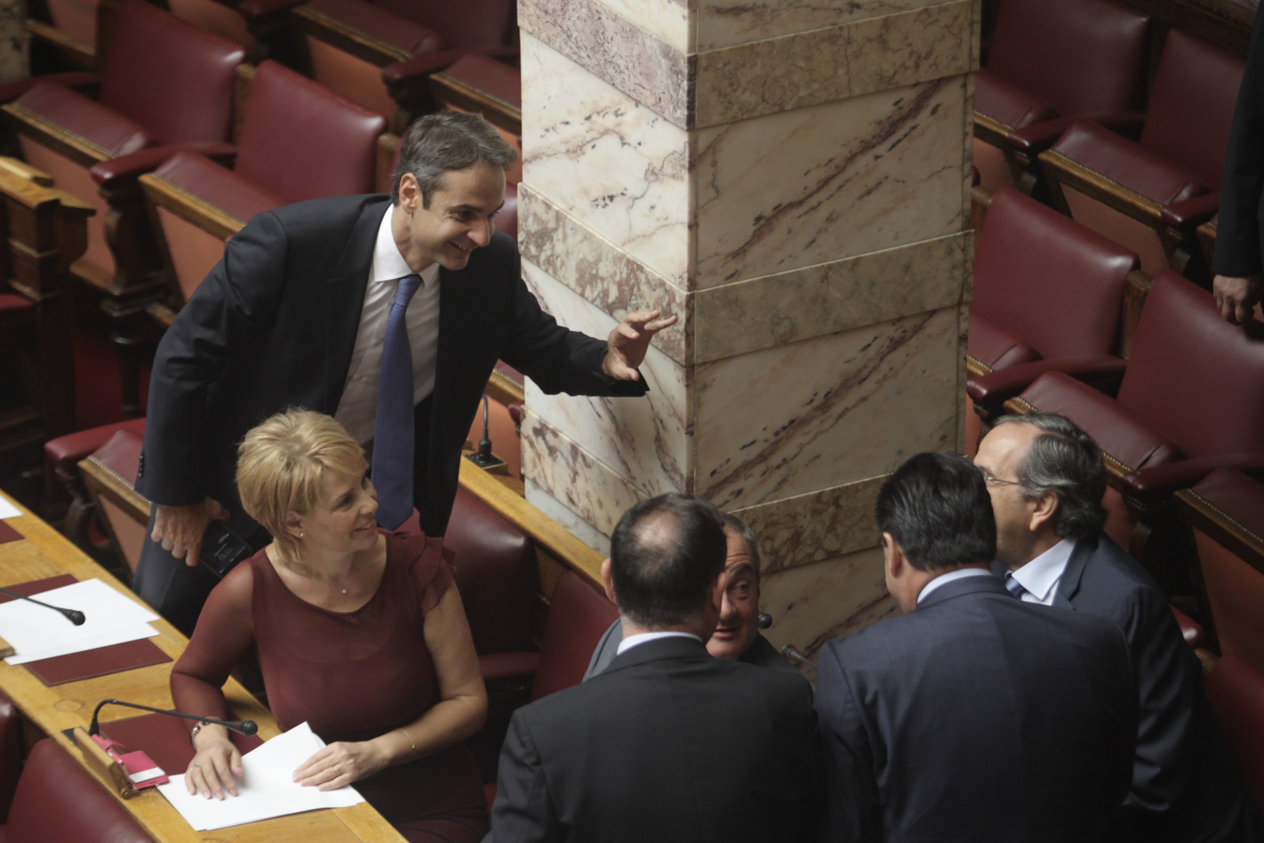 “Πηγαδάκι” Καραμανλή – Σαμαρά – Μητσοτάκη – Γεωργιάδη ΦΩΤΟ