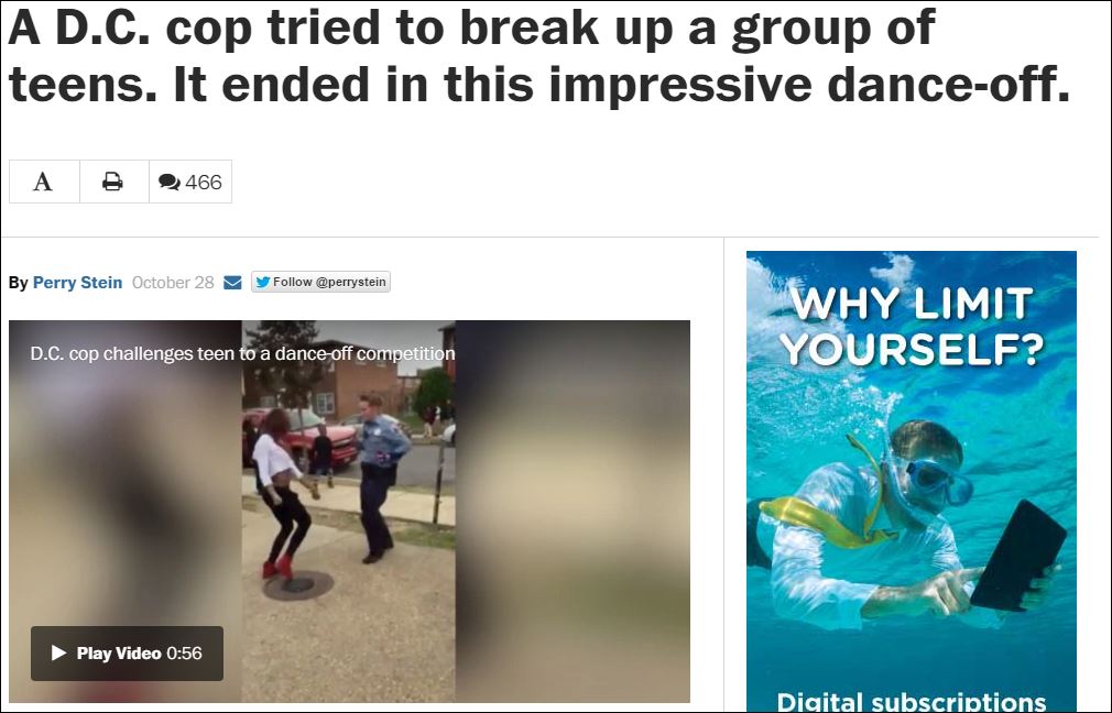 Ο καυγάς κατέληξε σε… “μονομαχία” χορού με την αστυνομικό – ΒΙΝΤΕΟ