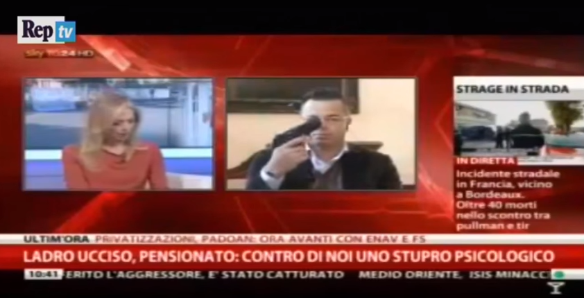 Ιταλός ευρωβουλευτής εμφανίστηκε στην τηλεόραση με πιστόλι – ΒΙΝΤΕΟ