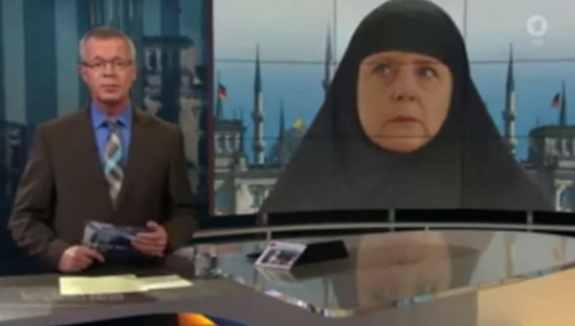 Η Μέρκελ με τσαντόρ στη γερμανική τηλεόραση – ΒΙΝΤΕΟ