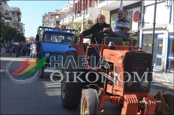 Παρέλαση… με τρακτέρ στην Ηλεία – ΦΩΤΟ