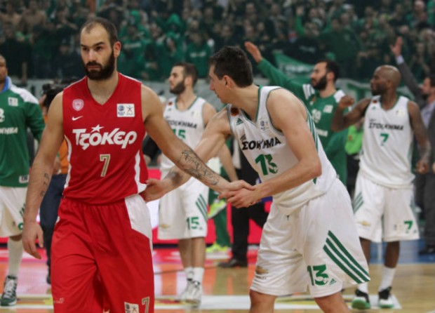 Ολυμπιακός – Παναθηναϊκός 14-12 (10′)