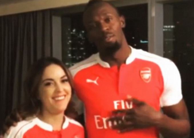 Με φανέλα της Άρσεναλ ο Μπολτ – ΒΙΝΤΕΟ