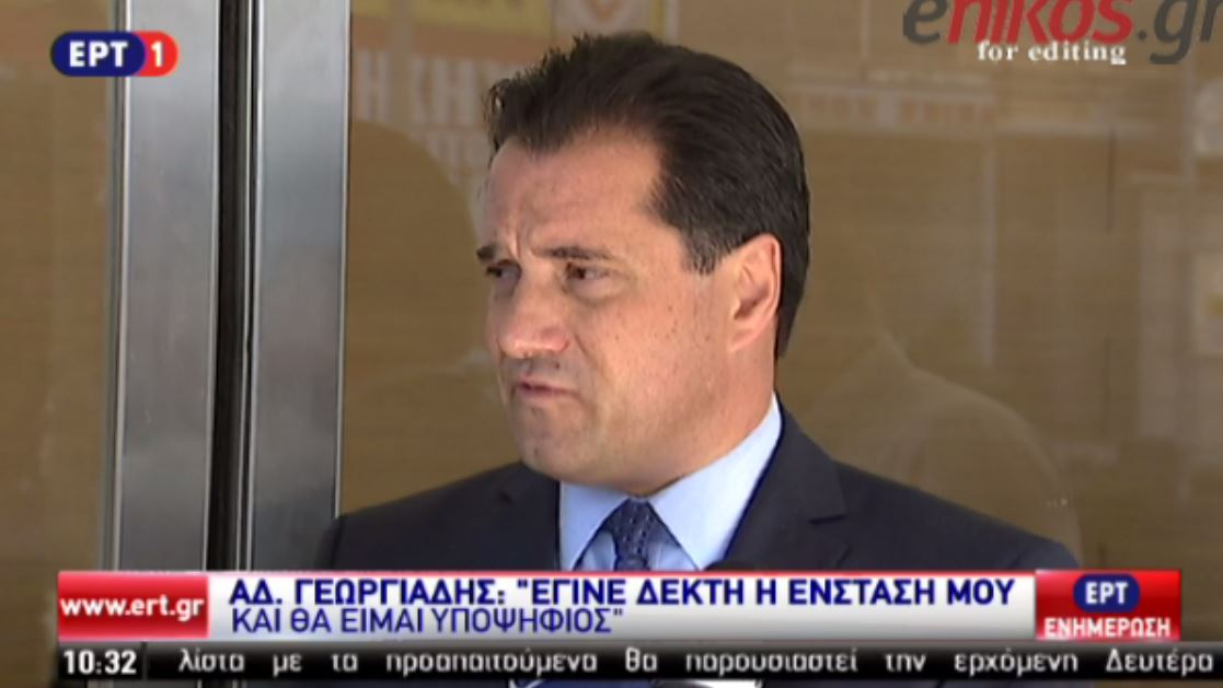 Δεκτή η ένσταση του Γεωργιάδη – Υποψήφιος για την προεδρία – ΒΙΝΤΕΟ