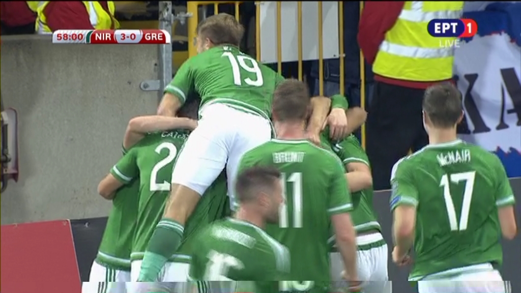 Βόρεια Ιρλανδία – Ελλάδα 3-0 (58′)
