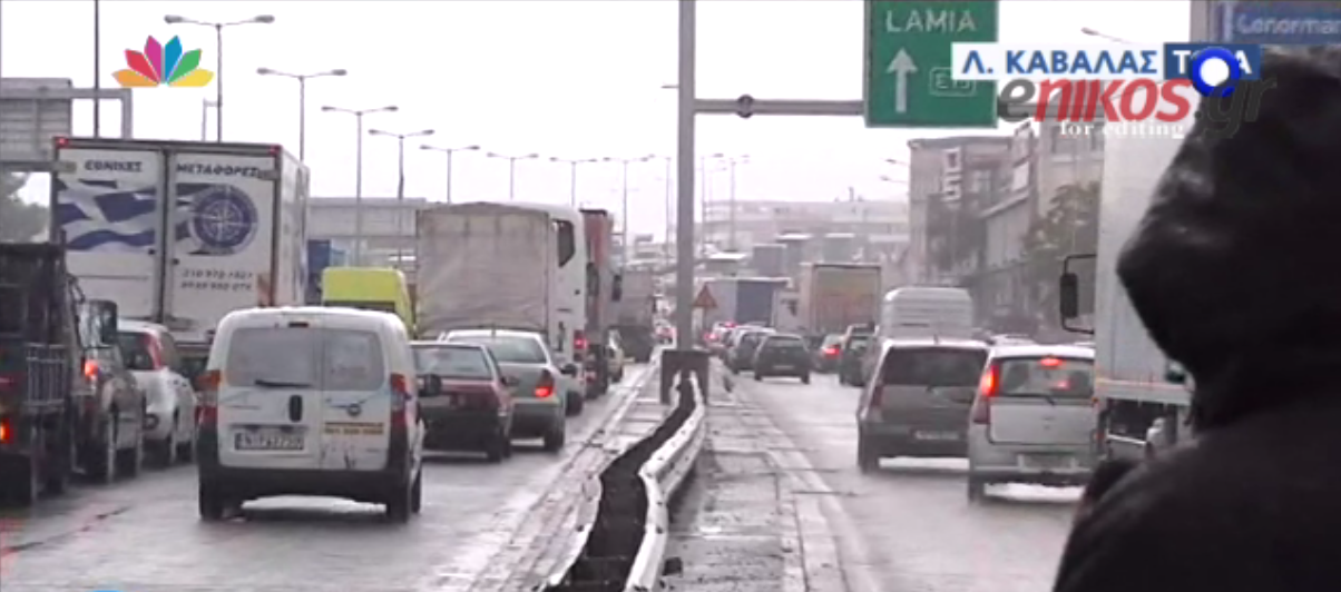 Ουρά 11 χιλιομέτρων στη λεωφόρο Κηφισού – ΒΙΝΤΕΟ